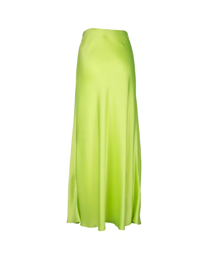 Andriani LIVIANA CONTI Gonna effetto seta CYBER LIME F4SS21.R44-0
