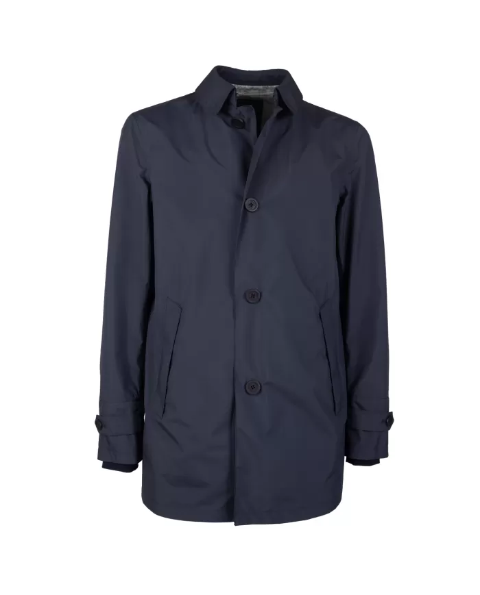 Andriani HERNO Impermeabile uomo monopetto Blu IM00065UL 11124.9201