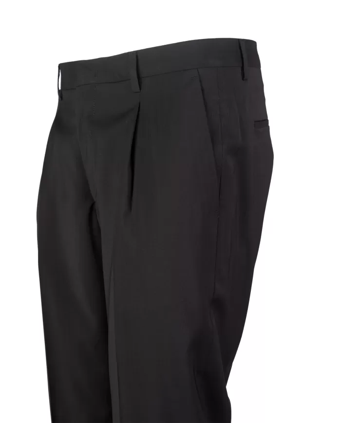 Andriani BRIGLIA Pantaloni uomo pince Nero TIBERIOS 324108.10