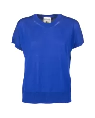 Andriani SEMI COUTURE Maglia donna mezza manica MISTY BLUE Y4SA02.M62-0