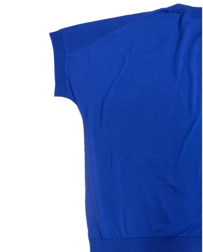 Andriani SEMI COUTURE Maglia donna mezza manica MISTY BLUE Y4SA02.M62-0