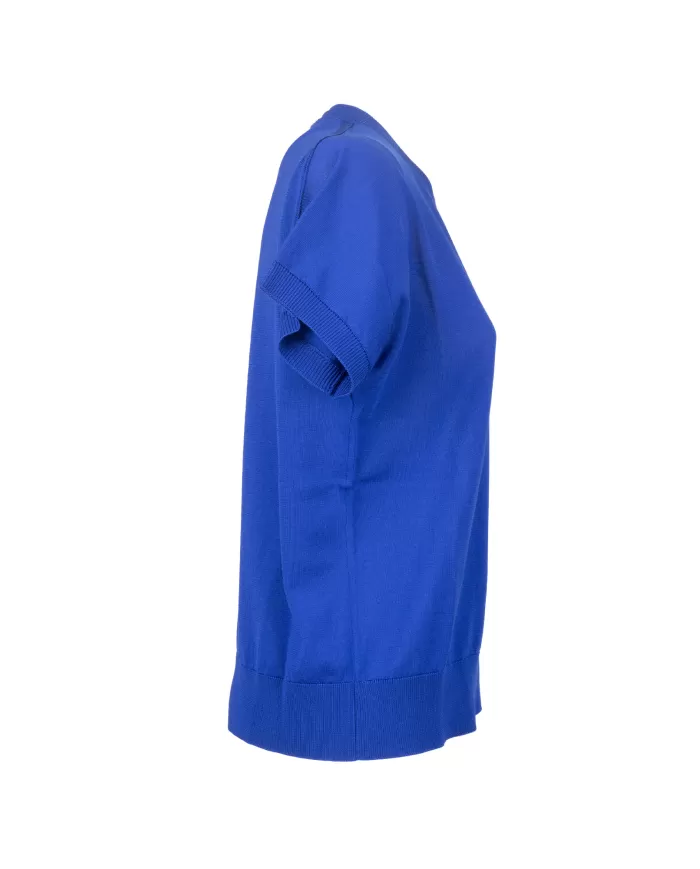 Andriani SEMI COUTURE Maglia donna mezza manica MISTY BLUE Y4SA02.M62-0