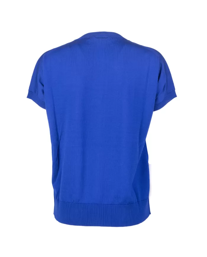 Andriani SEMI COUTURE Maglia donna mezza manica MISTY BLUE Y4SA02.M62-0