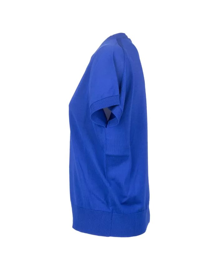 Andriani SEMI COUTURE Maglia donna mezza manica MISTY BLUE Y4SA02.M62-0