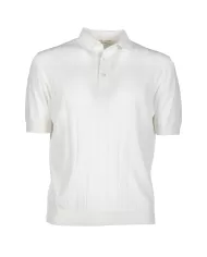 F. DE LAURENTIIS Polo uomo bianca