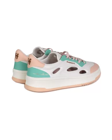 Andriani FOAMERS Sneakers donna WHITE BEIGE PINK AQUA S4FOAM01 EVA W.R09