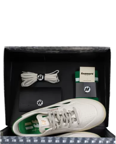 Andriani FOAMERS Sneakers uomo WHITE BEIGE GREEN S4FOAM01 EVA M.R01