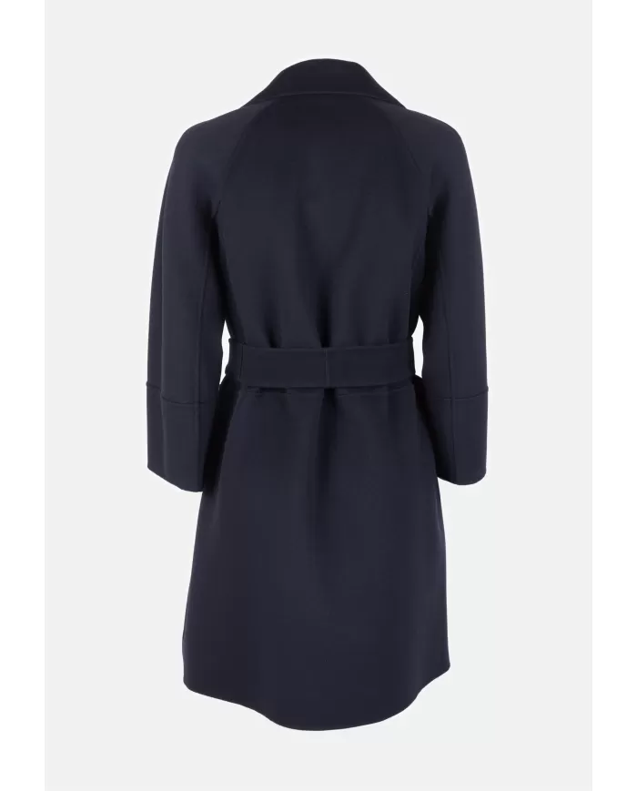 【関税&送料込】Max Mara Cappotto Lungo In Lana Cappotto lungo donna blu notte | Max Mara