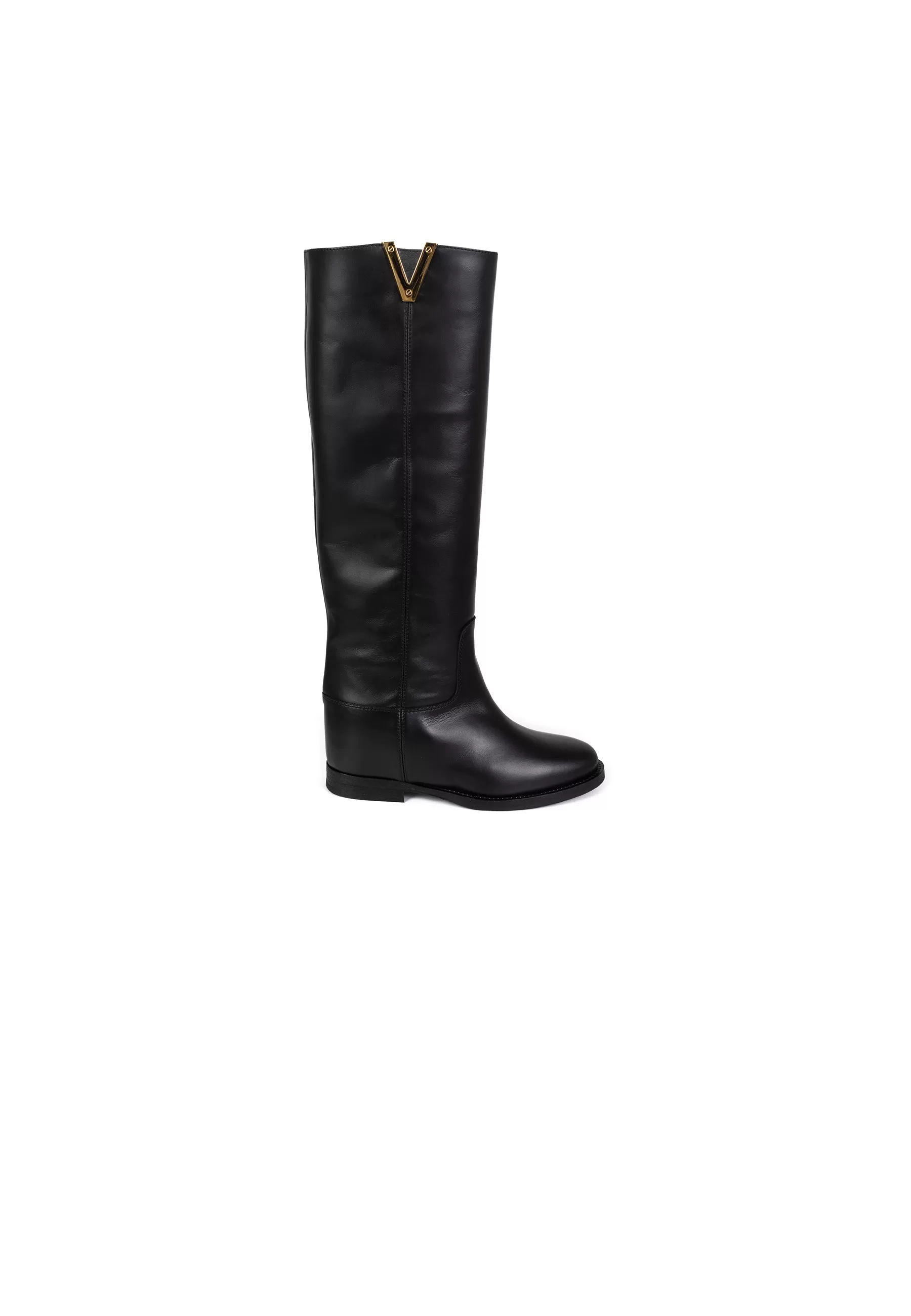VIA ROMA 15 Stivali donna in pelle Nero