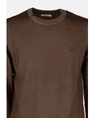 Andriani SUN 68 Maglia girocollo in lana e cotone Marrone K44147.08