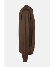 Andriani SUN 68 Maglia girocollo in lana e cotone Marrone K44147.08