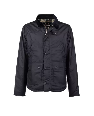 Andriani BARBOUR Giaccone uomo cerato Reelin Blu navy MWX1106.NY92