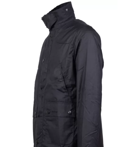 Andriani BARBOUR Giaccone uomo cerato Reelin Blu navy MWX1106.NY92