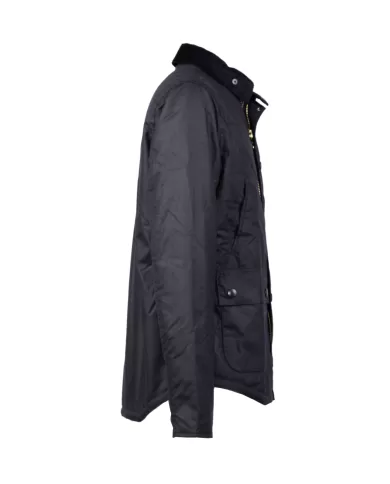 Andriani BARBOUR Giaccone uomo cerato Reelin Blu navy MWX1106.NY92