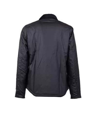 Andriani BARBOUR Giaccone uomo cerato Reelin Blu navy MWX1106.NY92