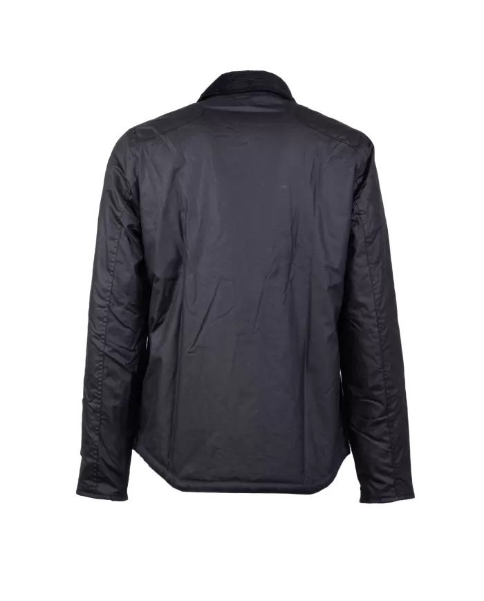 Andriani BARBOUR Giaccone uomo cerato Reelin Blu navy MWX1106.NY92