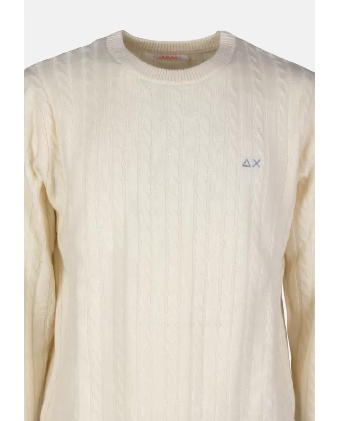 Andriani SUN 68 Maglia uomo girocollo bianco panna K44155.31