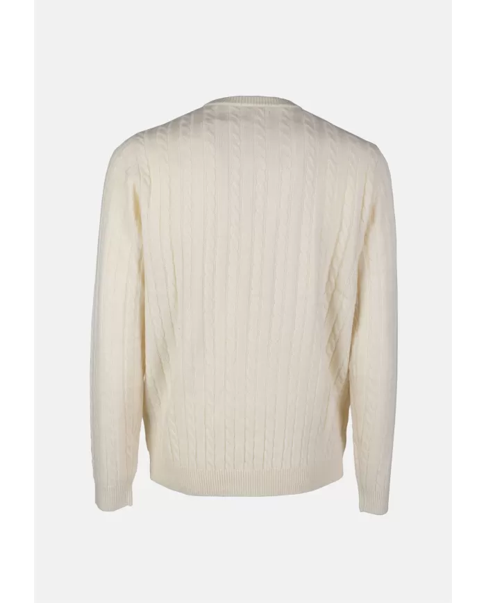 Andriani SUN 68 Maglia uomo girocollo bianco panna K44155.31