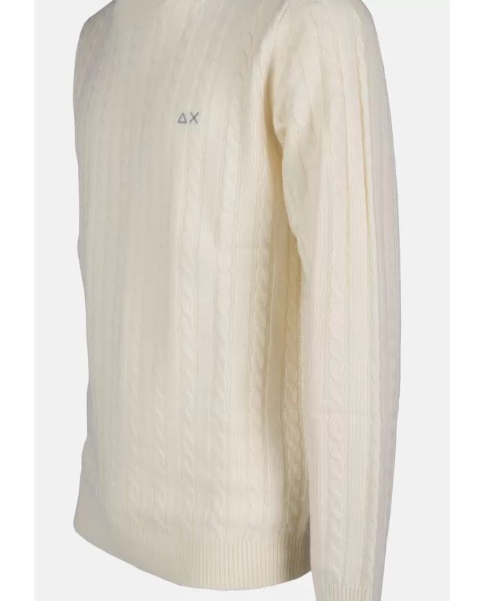 Andriani SUN 68 Maglia uomo girocollo bianco panna K44155.31