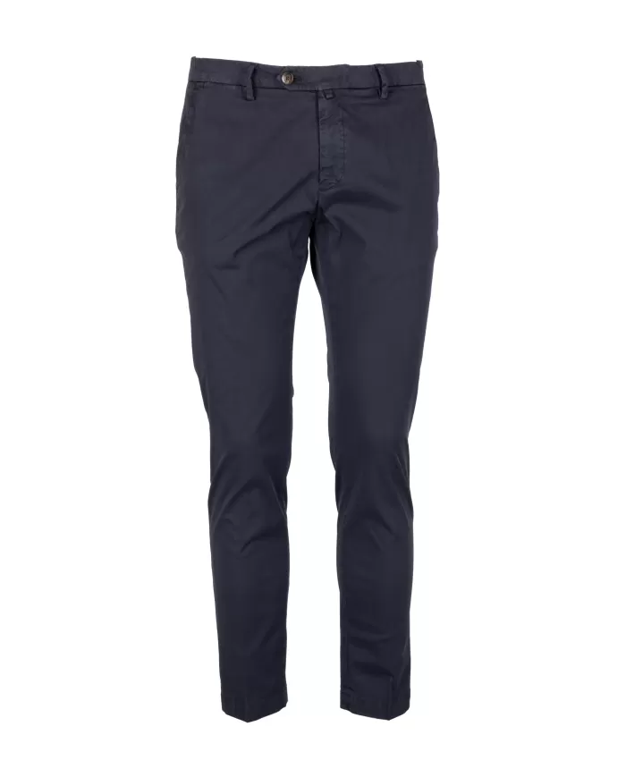 Andriani BRIGLIA Pantalone Uomo in rasatello di cotone Blu navy BG04 325008.011
