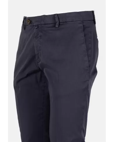 Andriani BRIGLIA Pantalone Uomo in rasatello di cotone Blu navy BG04 325008.011