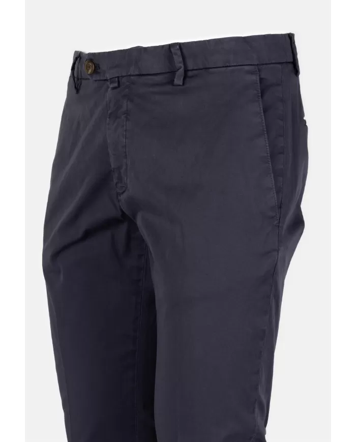 Andriani BRIGLIA Pantalone Uomo in rasatello di cotone Blu navy BG04 325008.011