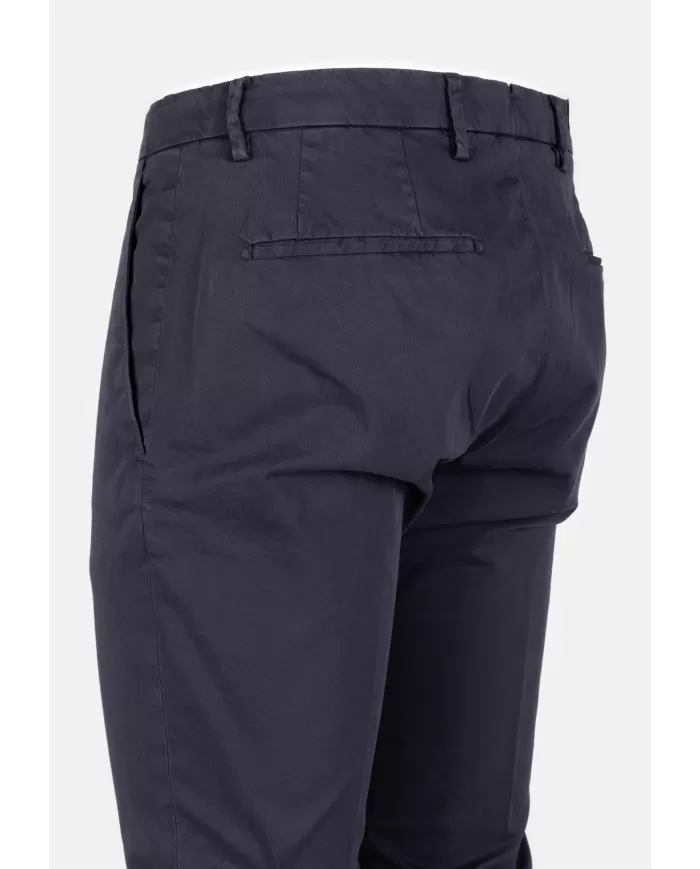 Andriani BRIGLIA Pantalone Uomo in rasatello di cotone Blu navy BG04 325008.011