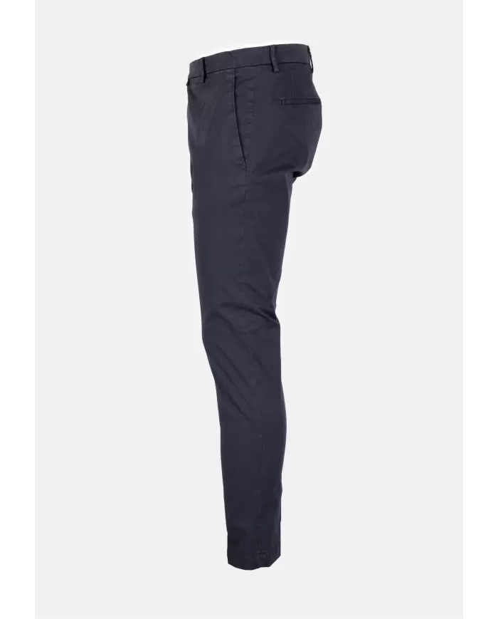 Andriani BRIGLIA Pantalone Uomo in rasatello di cotone Blu navy BG04 325008.011