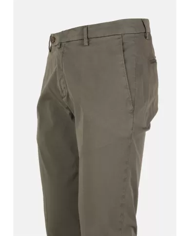 Andriani BRIGLIA Pantalone Uomo in rasatello di cotone verde BG04 325008.082