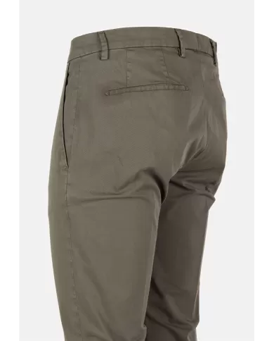 Andriani BRIGLIA Pantalone Uomo in rasatello di cotone verde BG04 325008.082