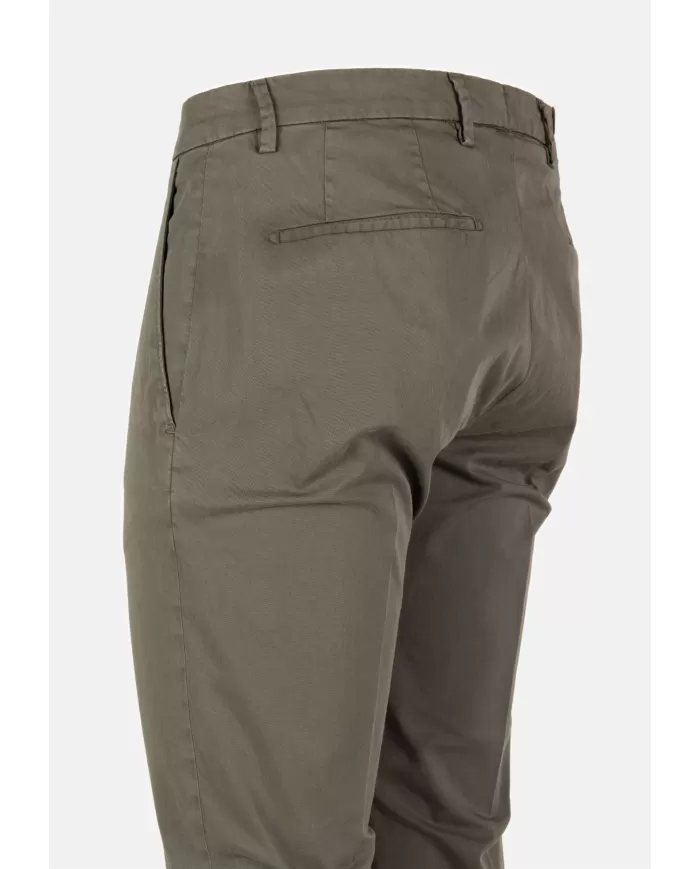 Andriani BRIGLIA Pantalone Uomo in rasatello di cotone verde BG04 325008.082
