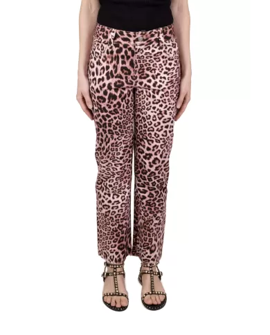 Andriani A PAPER KID Jeans donna animalier Rosa PKWODP222.295