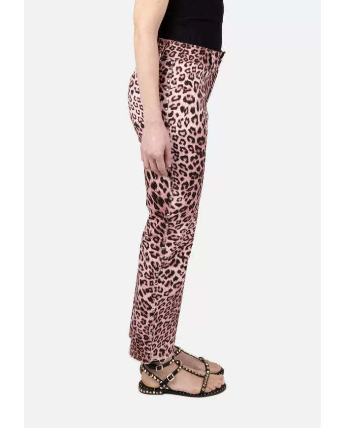 Andriani A PAPER KID Jeans donna animalier Rosa PKWODP222.295