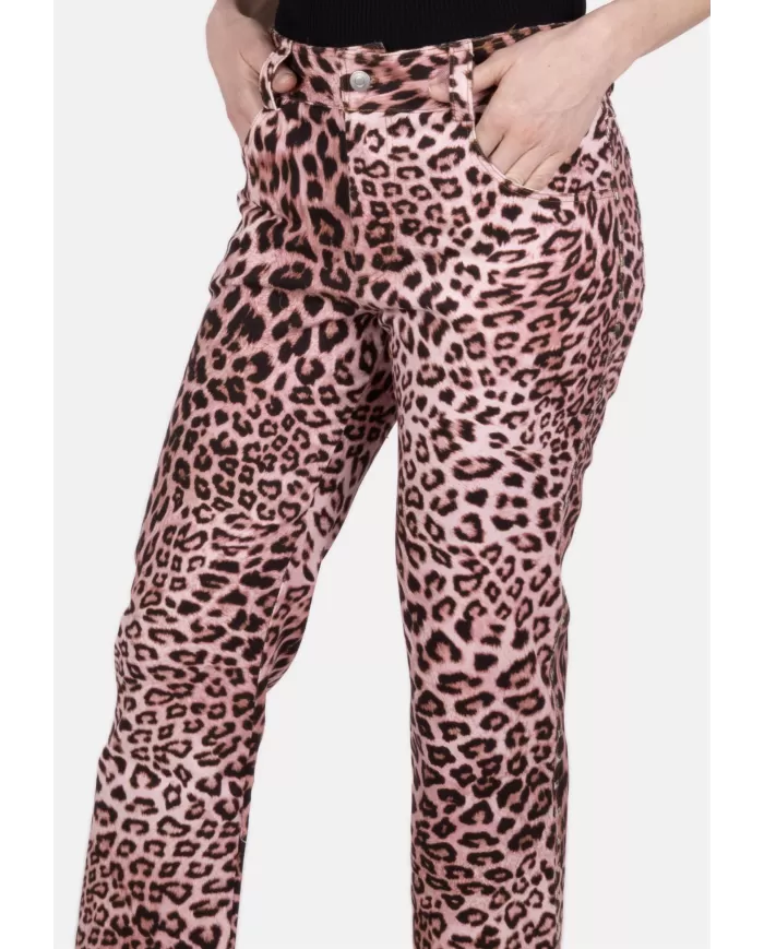 Andriani A PAPER KID Jeans donna animalier Rosa PKWODP222.295