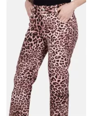 Andriani A PAPER KID Jeans donna animalier Rosa PKWODP222.295