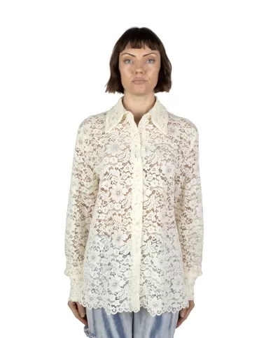 Andriani A PAPER KID Camicia in pizzo donna Panna PKWOSI186.010