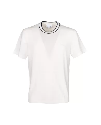 Andriani LACOSTE T-shirt uomo in piqué bianca TH8174.70V