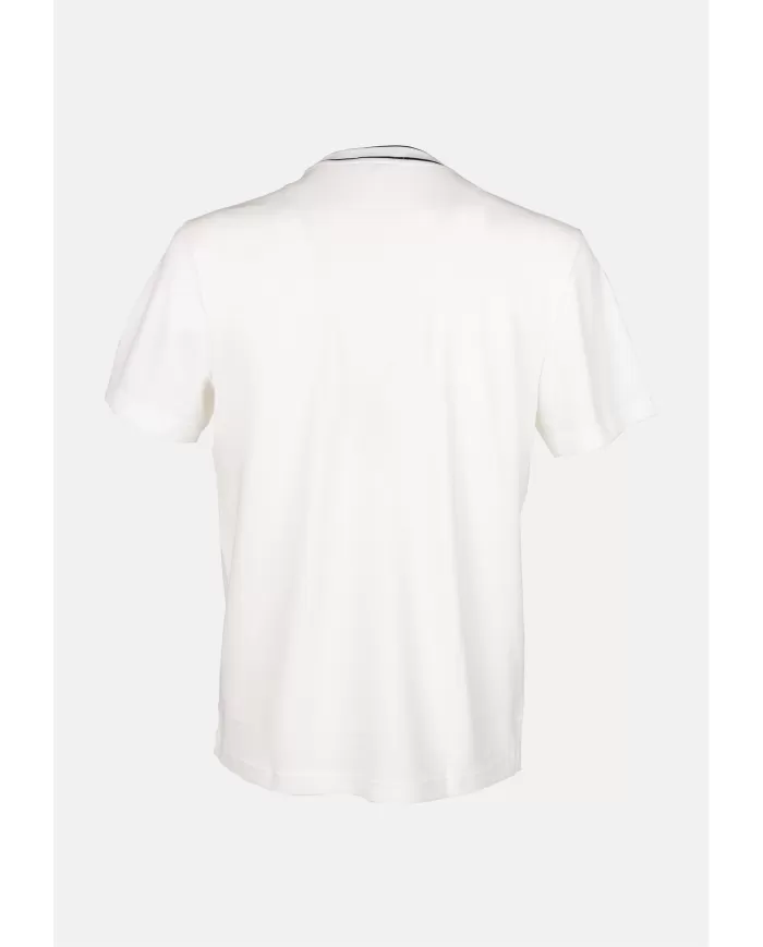 Andriani LACOSTE T-shirt uomo in piqué bianca TH8174.70V