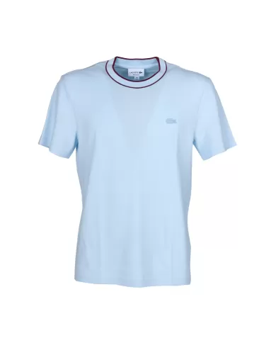 Andriani LACOSTE T-shirt uomo in piqué Celeste TH8174.T01