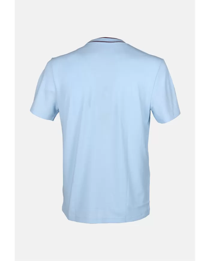 Andriani LACOSTE T-shirt uomo in piqué Celeste TH8174.T01
