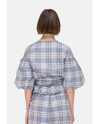 Andriani ANNA PALMER Camicia donna incrociata Celeste CRISTINA3490.72