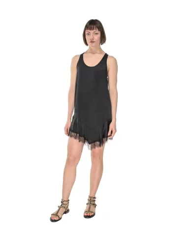 Andriani 8PM Abito corto con pizzo Nero D8PM51A129.009