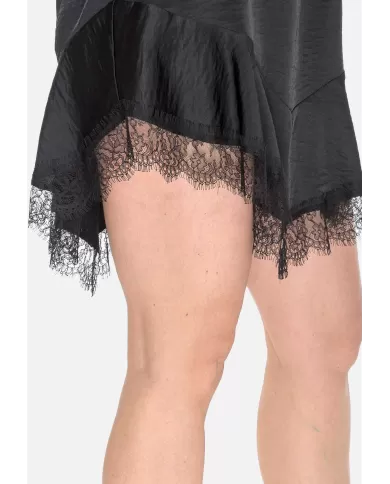 Andriani 8PM Abito corto con pizzo Nero D8PM51A129.009