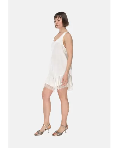Andriani 8PM Abito corto donna pizzo Avorio D8PM51A129.119