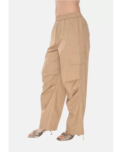 Andriani 8PM Pantaloni cargo donna Cammello D8PM51P148.021