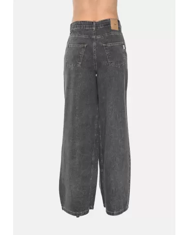 Andriani 8PM Jeans donna con strass e glitter nero D8PM51WP91.055