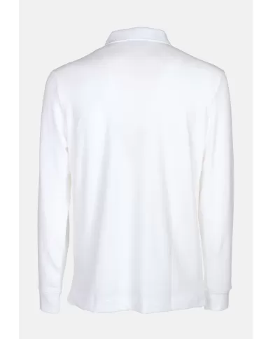 Andriani LACOSTE Polo uomo regular fit in piqué elasticizzato bianca PH2481.001