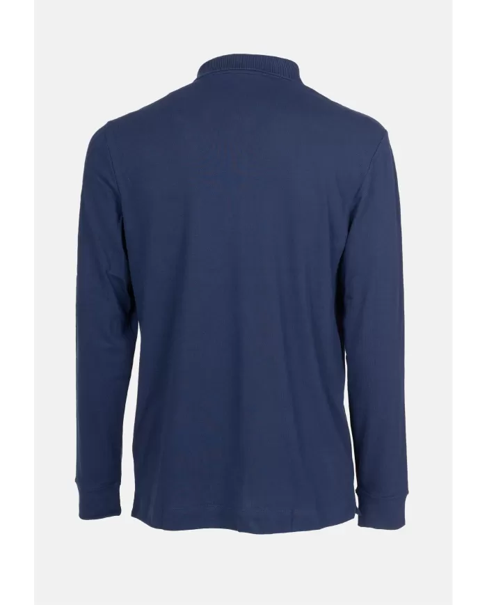 Andriani LACOSTE Polo uomo regular fit in piqué elasticizzato blu PH2481.166