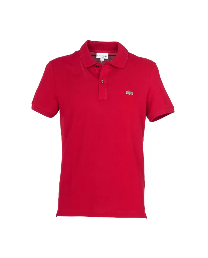 Andriani LACOSTE Polo uomo slim fit in piqué bordeaux PH4012.476