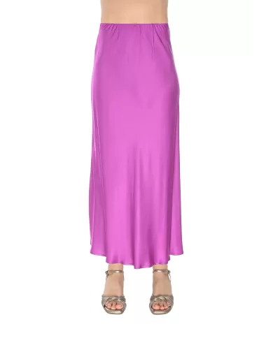 Andriani ANNA PALMER Gonna lunga in raso Ciclamino GINGER3240.44